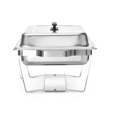 Ohřívač jídla Chafing – sada 4 kusů, HENDI, GN 1/1, 7,5L, 600x355x(H)305mm | 238837-1